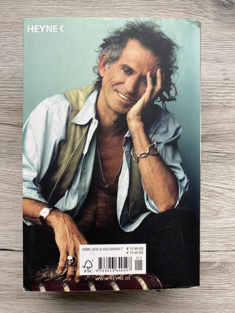 Keith Richards Autobiografie - Rückseite